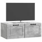Preview: Wandmontierter TV-Schrank Betongrau 78,5 x 41 x 30 cm
