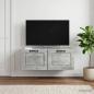 Preview: Wandmontierter TV-Schrank Betongrau 78,5 x 41 x 30 cm