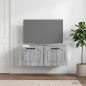 Preview: ARDEBO.de - Wandmontierter TV-Schrank Graues Sonoma 78,5 x 41 x 30 cm