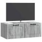 Preview: Wandmontierter TV-Schrank Graues Sonoma 78,5 x 41 x 30 cm