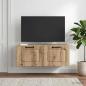 Preview: Wandmontierter TV-Schrank 78,5 x 41 x 30 cm Artisan-Eiche