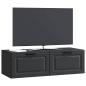 Preview: Wandmontierter TV-Schrank Schwarz 98 x 41 x 30 cm Holzwerkstoff