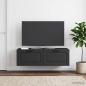 Preview: Wandmontierter TV-Schrank Schwarz 98 x 41 x 30 cm Holzwerkstoff