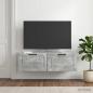 Preview: Wandmontierter TV-Schrank Betongrau 98 x 41 x 30 cm