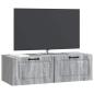 Preview: Wandmontierter TV-Schrank Graues Sonoma 98 x 41 x 30 cm