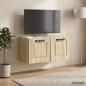 Preview: ARDEBO.de - Wandmontierter TV-Schrank Sonoma-Eiche 59,5 x 31 x 30 cm