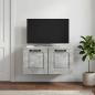 Preview: ARDEBO.de - Wandmontierter TV-Schrank Betongrau 59,5 x 31 x 30 cm