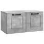 Preview: Wandmontierter TV-Schrank Betongrau 59,5 x 31 x 30 cm