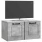 Preview: Wandmontierter TV-Schrank Betongrau 59,5 x 31 x 30 cm