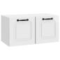 Preview: Wandmontierter TV-Schrank Hochglanz Weiß 59,5 x 31 x 30 cm
