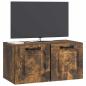 Preview: Wandmontierter TV-Schrank Geräucherte Eiche 59,5 x 31 x 30 cm