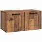 Preview: Wandmontierter TV-Schrank Altholz 59,5 x 31 x 30 cm