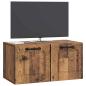 Preview: Wandmontierter TV-Schrank Altholz 59,5 x 31 x 30 cm