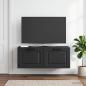 Preview: Wandmontierter TV-Schrank Schwarz 78,5 x 31 x 30 cm