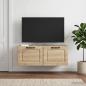 Preview: ARDEBO.de - Wandmontierter TV-Schrank Betongrau 78,5 x 31 x 30 cm