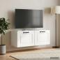Preview: Wandmontierter TV-Schrank Hochglanz Weiß 78,5 x 31 x 30 cm