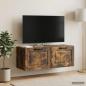 Preview: ARDEBO.de - Wandmontierter TV-Schrank Geräucherte Eiche 78,5 x 31 x 30 cm