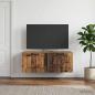 Preview: ARDEBO.de - Wandmontierter TV-Schrank Altholz 78,5 x 31 x 30 cm