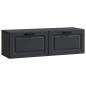 Preview: Wandmontierter TV-Schrank Schwarz 98 x 31 x 30 cm Holzwerkstoff