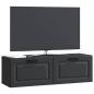 Preview: Wandmontierter TV-Schrank Schwarz 98 x 31 x 30 cm Holzwerkstoff