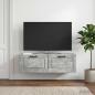Preview: ARDEBO.de - Wandmontierter TV-Schrank Betongrau 98 x 31 x 30 cm