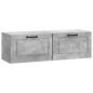 Preview: Wandmontierter TV-Schrank Betongrau 98 x 31 x 30 cm