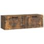Preview: Wandmontierter TV-Schrank Geräucherte Eiche 98 x 31 x 30 cm