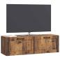 Preview: Wandmontierter TV-Schrank Altholz 98 x 31 x 30 cm Holzwerkstoff