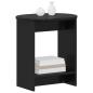 Preview: Beistelltisch Schwarz 50 x 39,5 x 55 cm Holzwerkstoff