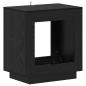 Preview: Beistelltisch Schwarze Eiche 60 x 40 x 65 cm Holzwerkstoff