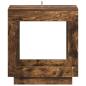 Preview: Beistelltisch Geräucherte Eiche 60 x 40 x 65 cm Holzwerkstoff