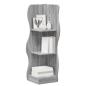 Preview: Eckregal Sonoma-Grau 34 x 33 x 102 cm Holzwerkstoff