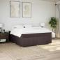 Preview: Boxspringbett mit Matratze Dunkelbraun 180x200 cm Stoff