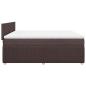 Preview: Boxspringbett mit Matratze Dunkelbraun 180x200 cm Stoff