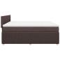 Preview: Boxspringbett mit Matratze Dunkelbraun 180x200 cm Stoff