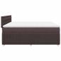 Preview: Boxspringbett mit Matratze Dunkelbraun 180x200 cm Stoff