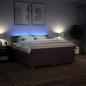 Preview: Boxspringbett mit Matratze Dunkelbraun 180x200 cm Stoff