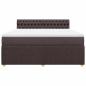 Preview: Boxspringbett mit Matratze Dunkelbraun 180x200 cm Stoff