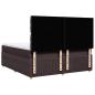 Preview: Boxspringbett mit Matratze Dunkelbraun 180x200 cm Stoff