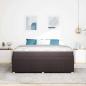 Preview: Bettrahmen Dunkelbraun 180 x 200 cm Stoff