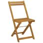 Preview: Außen Bistro-Stühle 8 stk. Natur Massivholz Akazie