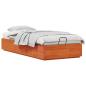 Preview: Ottoman-Bettgestell mit Stauraum Wachsbraun 75 x 190 cm