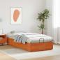 Preview: Ottoman-Bettgestell mit Stauraum Wachsbraun 75 x 190 cm
