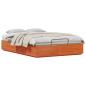 Preview: Ottoman-Bettgestell mit Stauraum Wachsbraun 135 x 190 cm