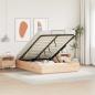 Preview: ARDEBO.de - Ottoman-Bettgestell mit Stauraum Natur 160 x 200 cm