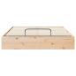Preview: Ottoman Bettgestell mit Stauraum Natur 140 x 190 cm