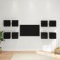 Preview: ARDEBO.de - Wandmontiertes TV-Regal 8 stk. Schwarz Eichen-Optik