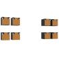 Preview: Wandmontiertes TV-Regal 8 stk. Schwarz Eichen-Optik