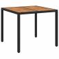 Preview: Gartentisch Schwarz 90 x 90 x 75 cm Poly-Rattan
