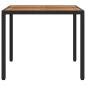Preview: Gartentisch Schwarz 90 x 90 x 75 cm Poly-Rattan